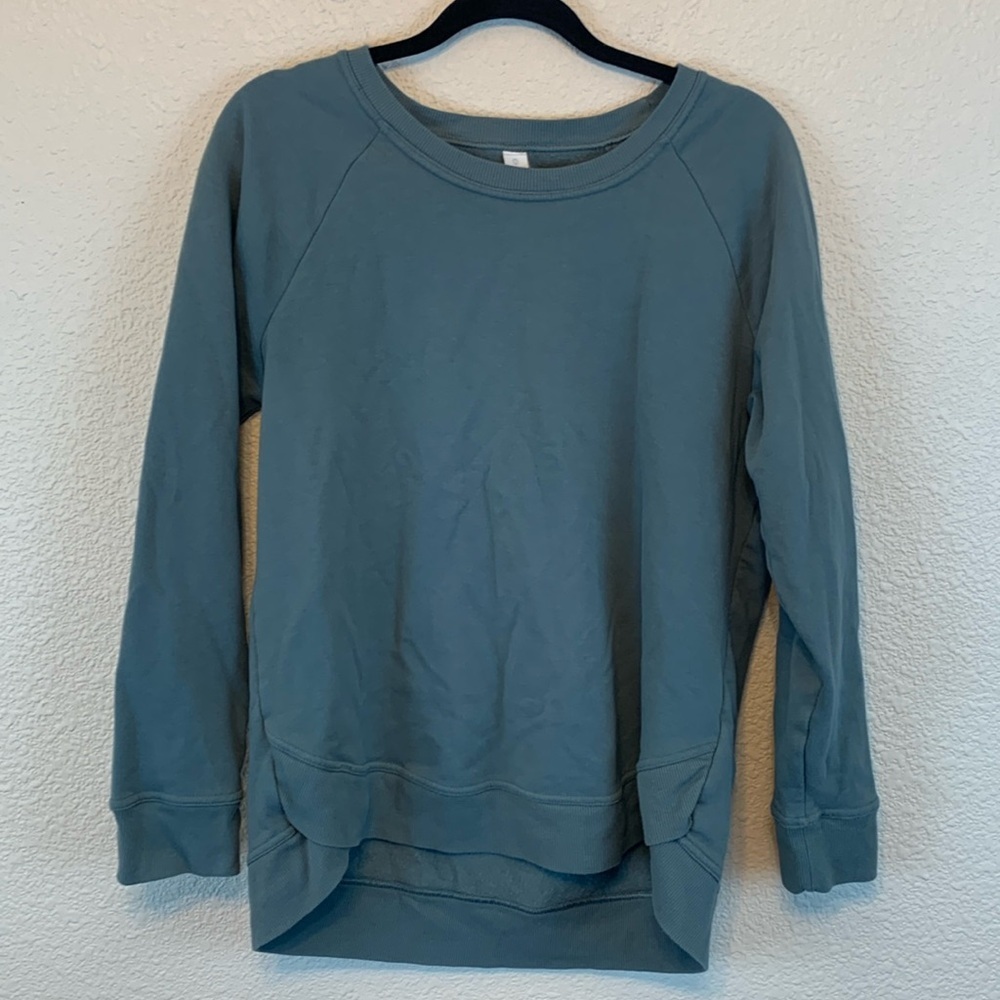 Balance Collection green sweatshirt sz XL comfy cozy winter fall preppy lounge